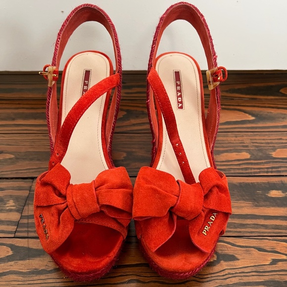 Women’s Prada Cork Heels - Picture 1 of 5